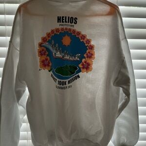 White Graphic Men's Sweater